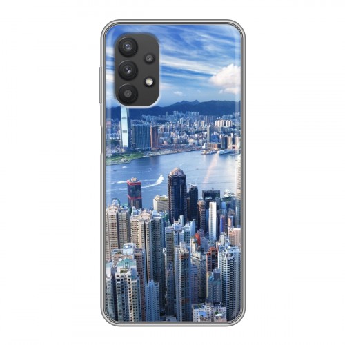 Дизайнерский силиконовый чехол для Samsung Galaxy A32 Гонконг