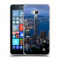 Дизайнерский пластиковый чехол для Microsoft Lumia 640 Гонконг