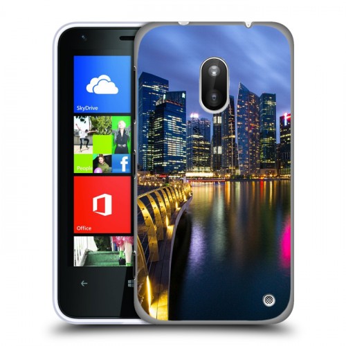 Дизайнерский пластиковый чехол для Nokia Lumia 620 Сингапур