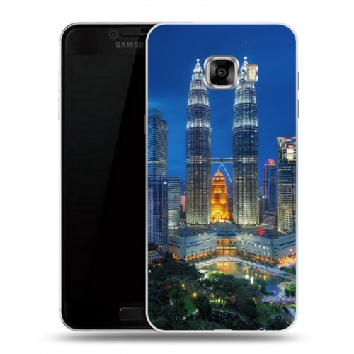Дизайнерский пластиковый чехол для Samsung Galaxy C5 Сингапур