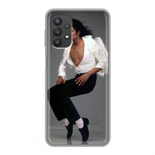 Дизайнерский силиконовый чехол для Samsung Galaxy A32 Майкл Джексон