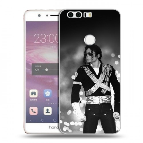 Дизайнерский пластиковый чехол для Huawei Honor 8 Майкл Джексон