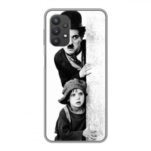 Дизайнерский силиконовый чехол для Samsung Galaxy A32 Чарли Чаплин 