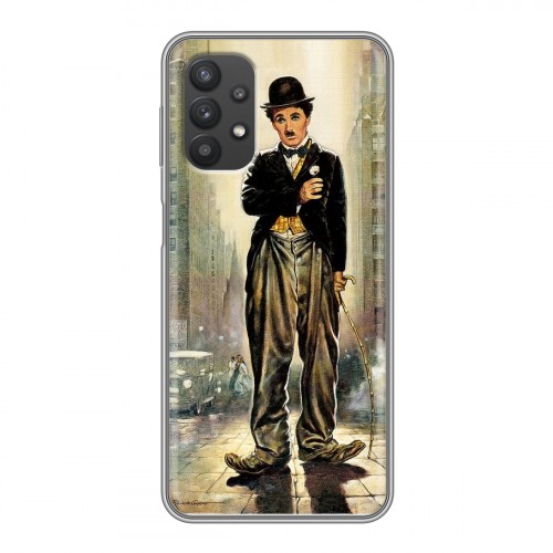 Дизайнерский силиконовый чехол для Samsung Galaxy A32 Чарли Чаплин 