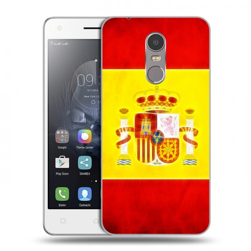 Дизайнерский пластиковый чехол для Lenovo K6 Note флаг Испании