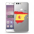 Полупрозрачный дизайнерский пластиковый чехол для Huawei Honor 8 флаг Испании