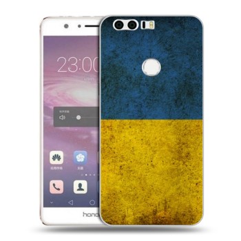 Дизайнерский силиконовый чехол для Huawei Honor 8 флаг Украины (на заказ)