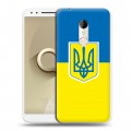 Дизайнерский пластиковый чехол для Alcatel 3 Флаг Украины