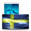 Дизайнерский силиконовый чехол для Huawei MediaPad M3 флаг Швеции