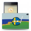 Дизайнерский силиконовый чехол для Lenovo Tab 3 8 Plus флаг Швеции
