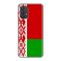 Дизайнерский силиконовый чехол для Samsung Galaxy A32 Флаг Белоруссии