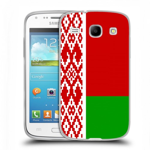 Дизайнерский пластиковый чехол для Samsung Galaxy Core Флаг Белоруссии