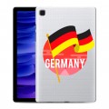 Полупрозрачный дизайнерский пластиковый чехол для Samsung Galaxy Tab A7 10.4 (2020) Флаг Германии