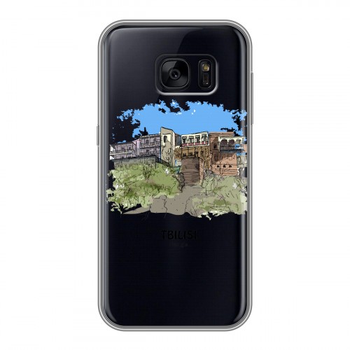 Дизайнерский силиконовый чехол для Samsung Galaxy S7 Edge Грузия
