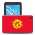 Дизайнерский силиконовый чехол для Lenovo Tab E7 флаг Киргизии