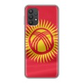 Дизайнерский силиконовый чехол для Samsung Galaxy A32 флаг Киргизии
