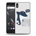 Полупрозрачный дизайнерский пластиковый чехол для BQ Aquaris X5 Прозрачные акулы
