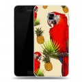 Дизайнерский пластиковый чехол для Samsung Galaxy C5 Птицы и фрукты