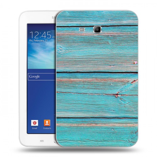 Дизайнерский силиконовый чехол для Samsung Galaxy Tab 3 Lite Дерево