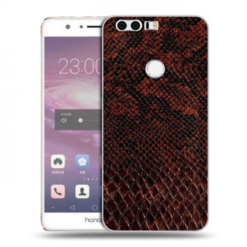 Дизайнерский пластиковый чехол для Huawei Honor 8 Змеиная кожа