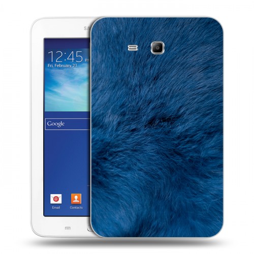 Дизайнерский силиконовый чехол для Samsung Galaxy Tab 3 Lite Текстуры мехов