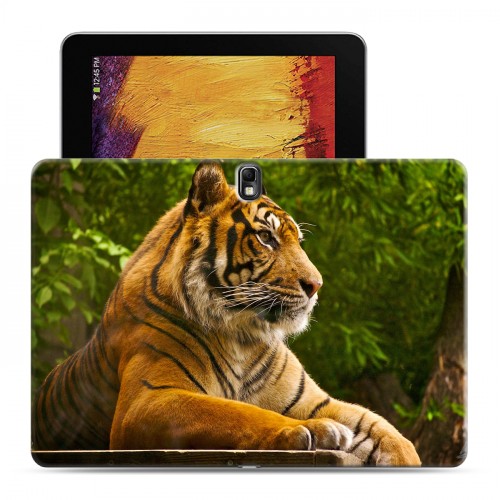 Дизайнерский силиконовый чехол для Samsung Galaxy Note 10.1 2014 editon Тигры