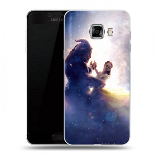 Дизайнерский пластиковый чехол для Samsung Galaxy C5 Красавица и чудовище