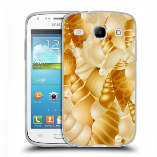 Дизайнерский пластиковый чехол для Samsung Galaxy Core Ракушки узоры