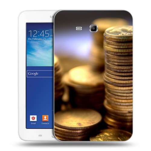 Дизайнерский силиконовый чехол для Samsung Galaxy Tab 3 Lite Текстуры денег