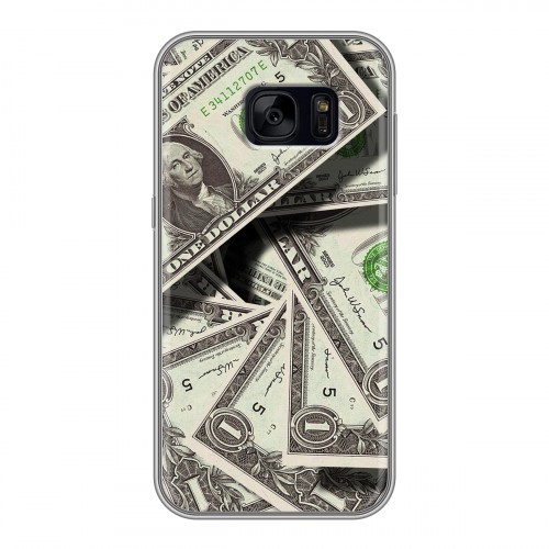 Дизайнерский силиконовый чехол для Samsung Galaxy S7 Edge Текстуры денег