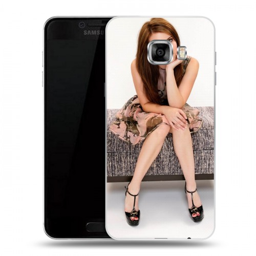 Дизайнерский пластиковый чехол для Samsung Galaxy C5 Эмма Робертс