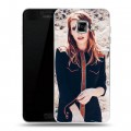 Дизайнерский пластиковый чехол для Samsung Galaxy C5 Эмма Робертс