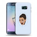 Дизайнерский пластиковый чехол для Samsung Galaxy S6 Edge Ким Кардашьян