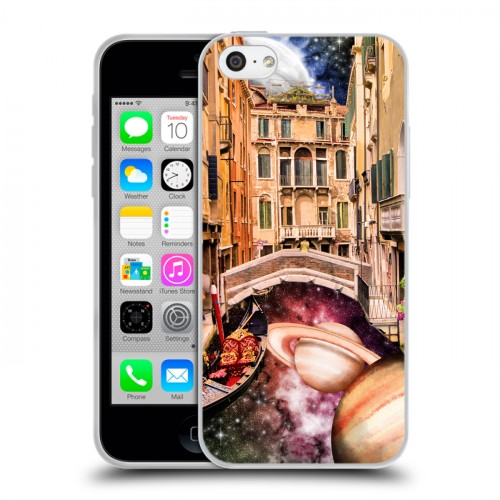 Дизайнерский пластиковый чехол для Iphone 5c Сюрреальные пейзажи