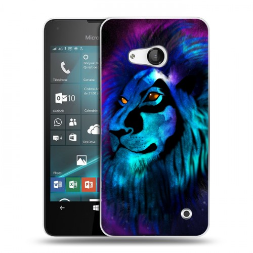 Дизайнерский пластиковый чехол для Microsoft Lumia 550 Яркие животные