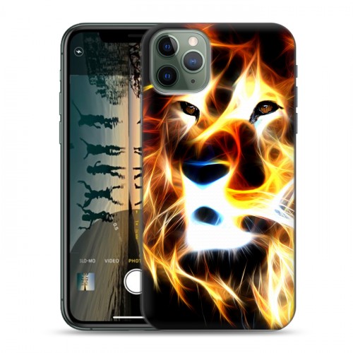 Дизайнерский пластиковый чехол для Iphone 11 Pro Max Пламенные животные