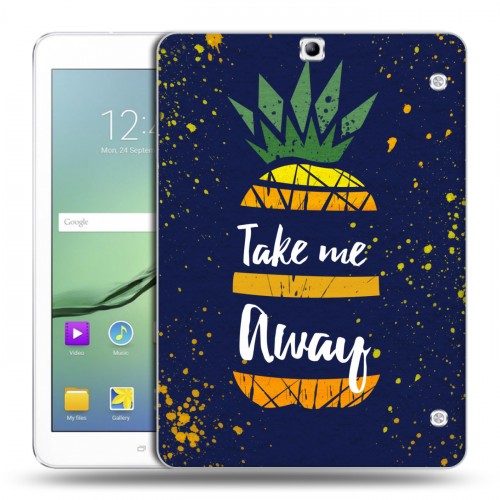 Дизайнерский силиконовый чехол для Samsung Galaxy Tab S2 9.7 ананасы