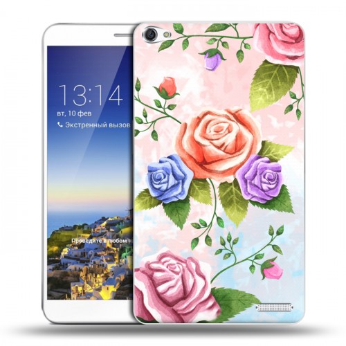 Дизайнерский пластиковый чехол для Huawei MediaPad X1 7.0 Романтик цветы