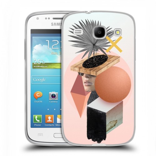 Дизайнерский силиконовый чехол для Samsung Galaxy Core Дизайнерский коллаж