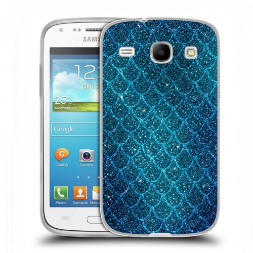 Дизайнерский пластиковый чехол для Samsung Galaxy Core Чешуя