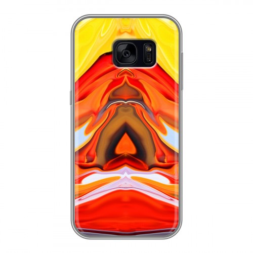 Дизайнерский силиконовый чехол для Samsung Galaxy S7 Edge Цветные агаты