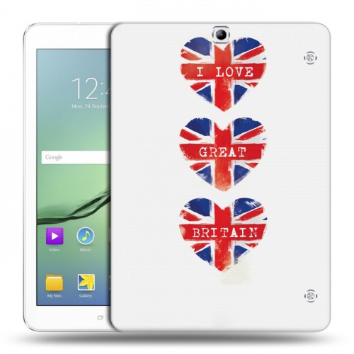 Дизайнерский силиконовый чехол для Samsung Galaxy Tab S2 9.7 British love