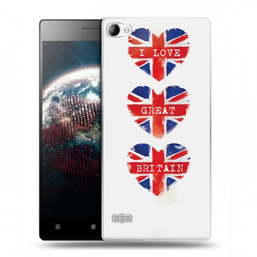 Дизайнерский пластиковый чехол для Lenovo Vibe X2 British love