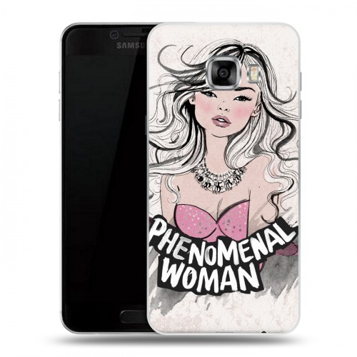 Дизайнерский пластиковый чехол для Samsung Galaxy C5 Feminism