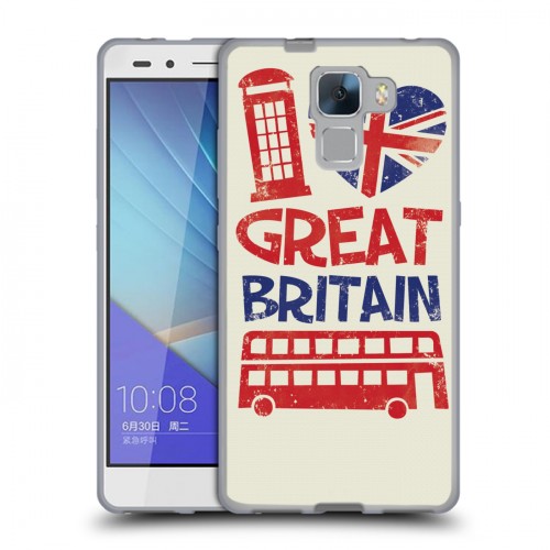 Дизайнерский пластиковый чехол для Huawei Honor 7 British love