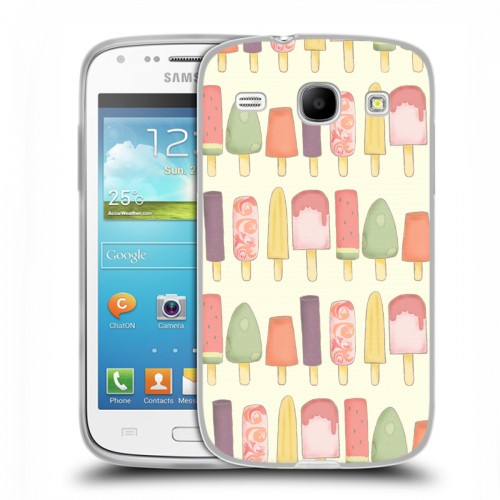 Дизайнерский силиконовый чехол для Samsung Galaxy Core Пастельный стиль