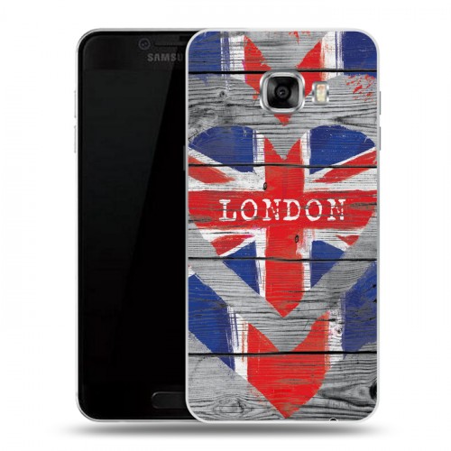 Дизайнерский пластиковый чехол для Samsung Galaxy C5 British love