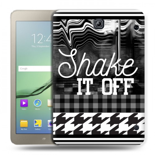 Дизайнерский силиконовый чехол для Samsung Galaxy Tab S2 8.0 Черно-белые тенденции