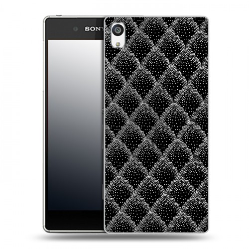 Дизайнерский пластиковый чехол для Sony Xperia E5 Черно-белые тенденции