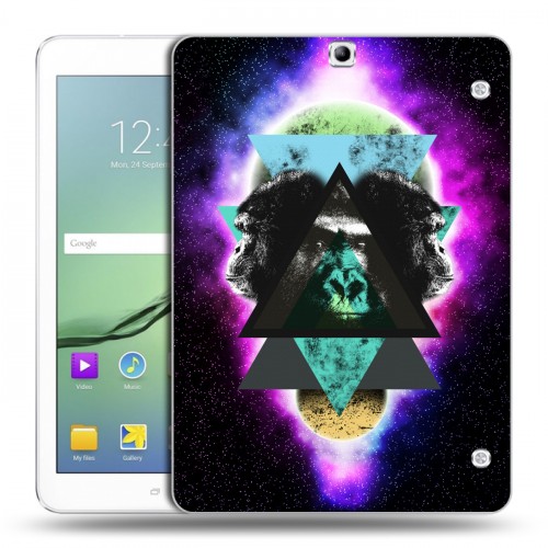 Дизайнерский силиконовый чехол для Samsung Galaxy Tab S2 9.7 Галактические животные 